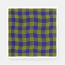 Blue Yellow Plaid Checker Seamless Pattern Serviette