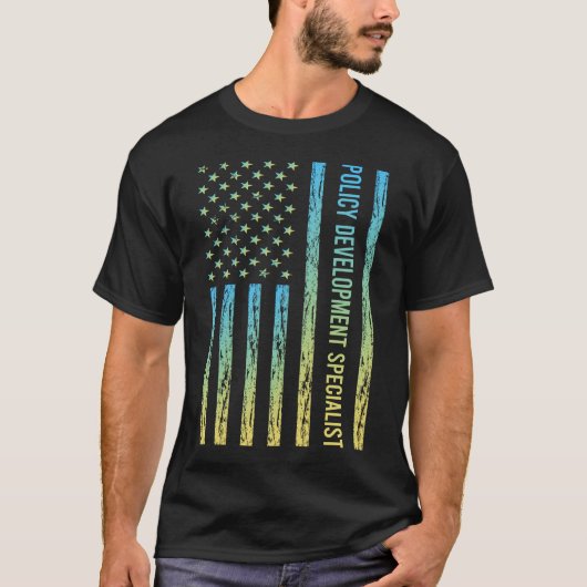 Blue Yellow Policy Development Specialist T-Shirt (Vorderseite)