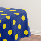 Blue Yellow Polka Dots Design Tischdecke (Beispiel)
