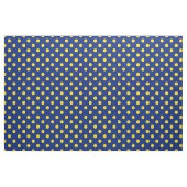 Blue Yellow Polka Dots Textile Stoff (Yard (91,4 cm))