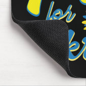 BLUE & YELLOW PRAY FÜR UKRAINE BLUME MOUSEPAD (Ecke)