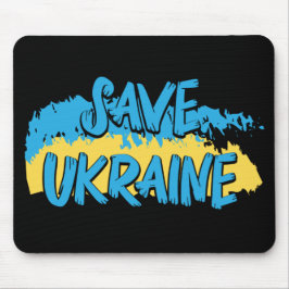BLUE & YELLOW RETTETE UKRAINE SPLASH MOUSEPAD