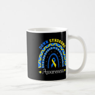 Blue Yellow Ribbon Down Syndrome Awareness Family Kaffeetasse