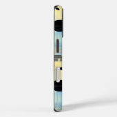 Blue & Yellow Serene Geometrie Art Phone Case (Rückseite / Rechts)