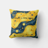 Blue Yellow Starry Sky Kissen (Vorderseite)