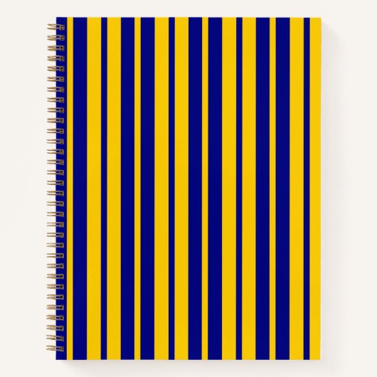 Blue Yellow Stylish Stripes Pattern Design  Notizblock (Vorderseite)