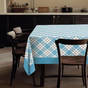 Blue Yellow Tartan Tablecloth Geschenk für sein Es Tischdecke