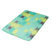 blue yellow turquoise yellow and aqua  badematte (Schrägansicht)