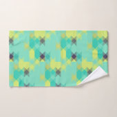 blue yellow turquoise yellow and aqua badhandtuch set (Handtuch)