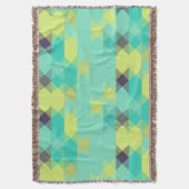 blue yellow turquoise yellow and aqua  decke (Vorderseite Vertikal)