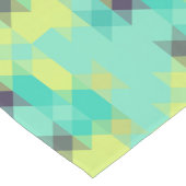 blue yellow turquoise yellow and aqua kurzer tischläufer (Ecke)