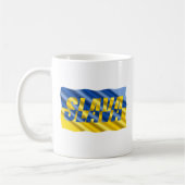 Blue Yellow Ukraine Inspiriert Frieden ohne Krieg Kaffeetasse (Links)