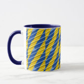 Blue Yellow Ukraine Inspiriert Frieden ohne Krieg Tasse (Links)