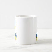 BLUE & YELLOW UKRANIAN RIBBON KAFFEETASSE (Mittel)