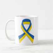 BLUE & YELLOW UKRANIAN RIBBON KAFFEETASSE (Links)