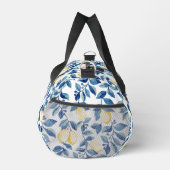 Blue Yellow Watercolor Lemon Duffle Bag (Rechts)