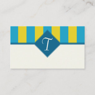 Blue & Yellow Wedding Gift Registry Cards Begleitkarte