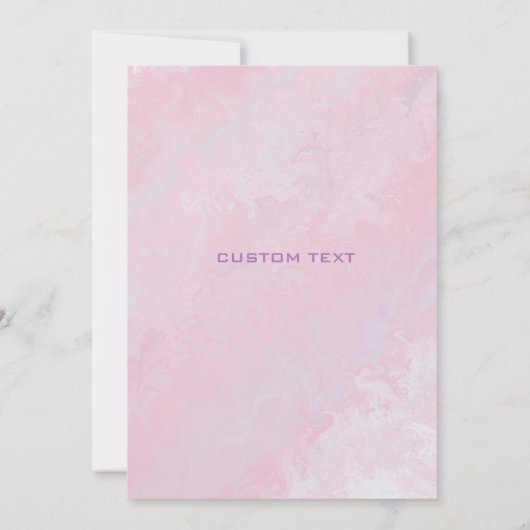 Blue & Yellow Wedite - Watercolor Florals Einladung (Rückseite)