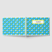 BLUE YELLOW WHITE BABY FEET GÄSTEBUCH (Voll)