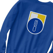 Blue-Yellow White ISD Graphic Logo Crewneck Sweatshirt