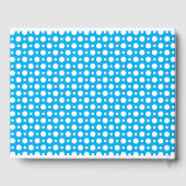 BLUE YELLOW WHITE POLKA DOTS & HEARTS GÄSTEBUCH (Rückseite)