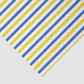 BLUE YELLOW WHITE STRIPES SEIDENPAPIER (Ausschnitt)