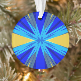Blue Yellow Winter Weihnachten Weihnachten Weihnac Ornament