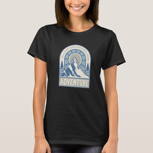 Blue Yellowstone National Park Wyoming Montana Ida T-Shirt (Vorderseite)