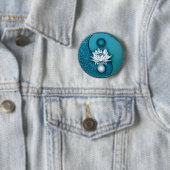 Blue Yin Yang Lotus Button (Beispiel)