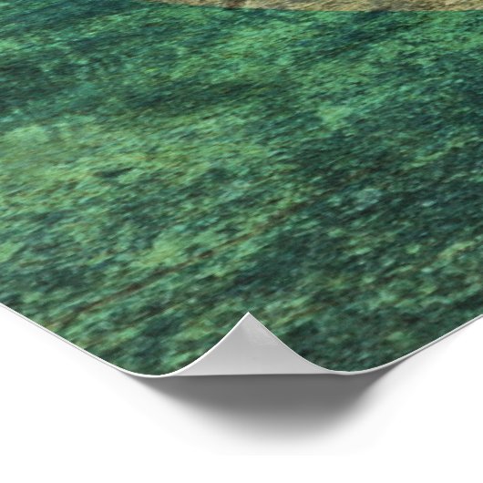 Blue Yin Yang Poster (Ecke)