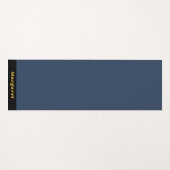 Blue Yoga Modern Mat mit Ihrem Namen Style Yogamatte (Vorderseite (Horizontal))