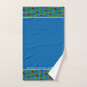 Blue ZAMBIA Scripture Christlich Lam 3:23 Badhandtuch Set (Handtuch)