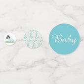 Blue Zebra Baby Boy Table Confetti Konfetti (Vorderseiten)
