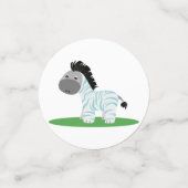 Blue Zebra Baby Boy Table Confetti Konfetti (Klein Vorderseite)