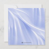 Blue Zebra Baby Shower Einladungen (Rückseite)