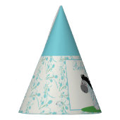 Blue Zebra Baby Shower Party Hat Partyhütchen (Links)