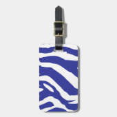 Blue Zebra Gepäckanhänger (Vorderseite vertikal)