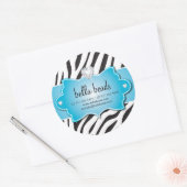 Blue Zebra Juwelier Designer Stickers (Umschlag)