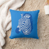 Blue Zebra Kissen (Decke)