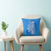 Blue Zebra Kissen (Stuhl )