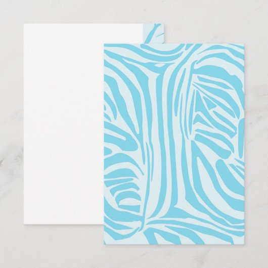 Blue Zebra Pattern (Vorne/Hinten)