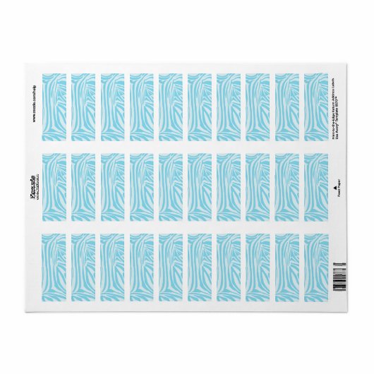 Blue Zebra Pattern (Vorne)