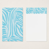 Blue Zebra Pattern (Vorne & Hinten)