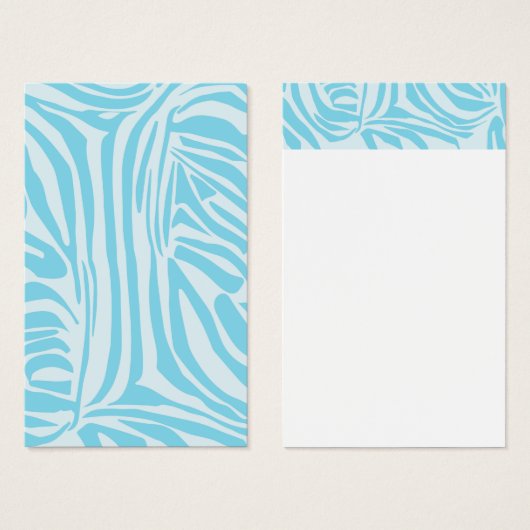 Blue Zebra Pattern (Vorne & Hinten)