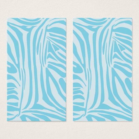 Blue Zebra Pattern (Vorne & Hinten)