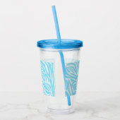 Blue Zebra Pattern Acryltrinkbecher (Links)