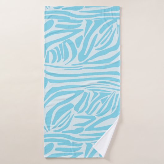 Blue Zebra Pattern Badehandtuch (Badehandtuch)