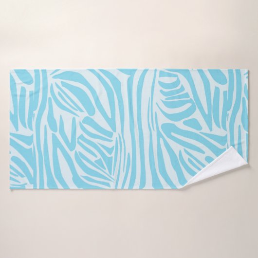 Blue Zebra Pattern Badehandtuch (Badehandtuch)