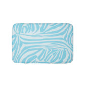 Blue Zebra Pattern Badematte (Vorderseite)