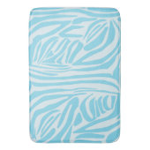 Blue Zebra Pattern Badematte (Vorderseite Vertikal)